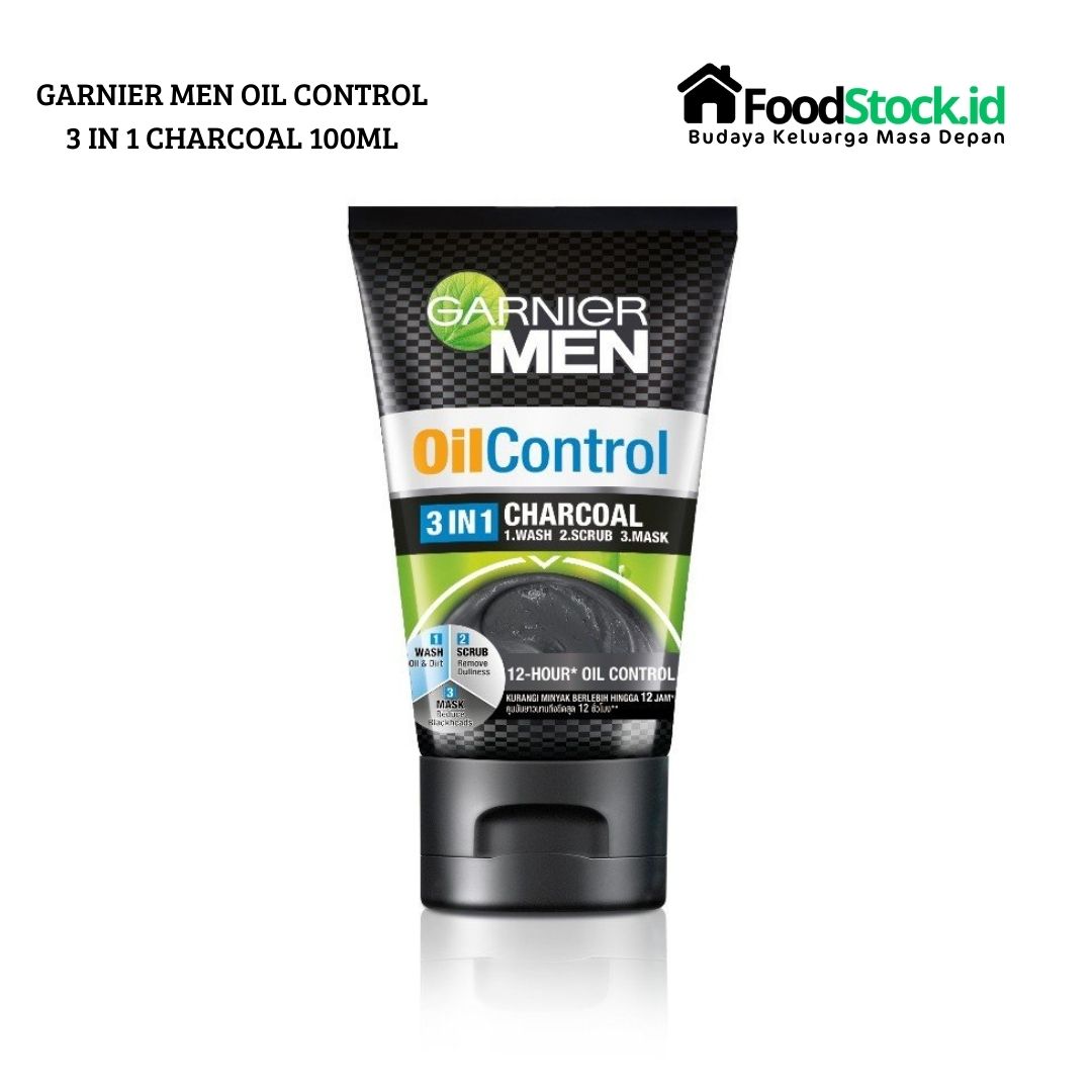 Garnier Men Oil Control 3 In 1 Charcoal 100ml