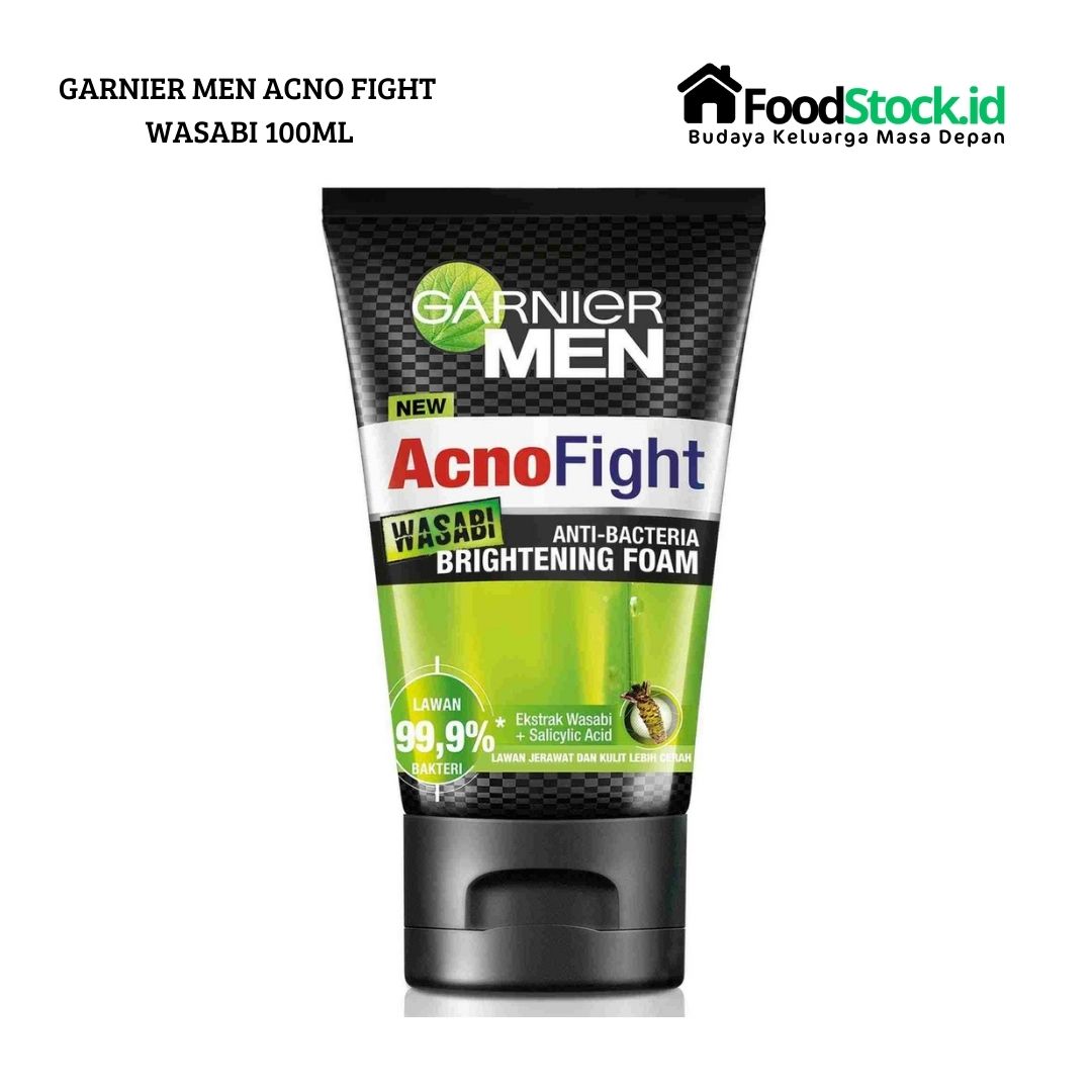 Garnier Men Acno Fight Wasabi Brightening Foam 100ml