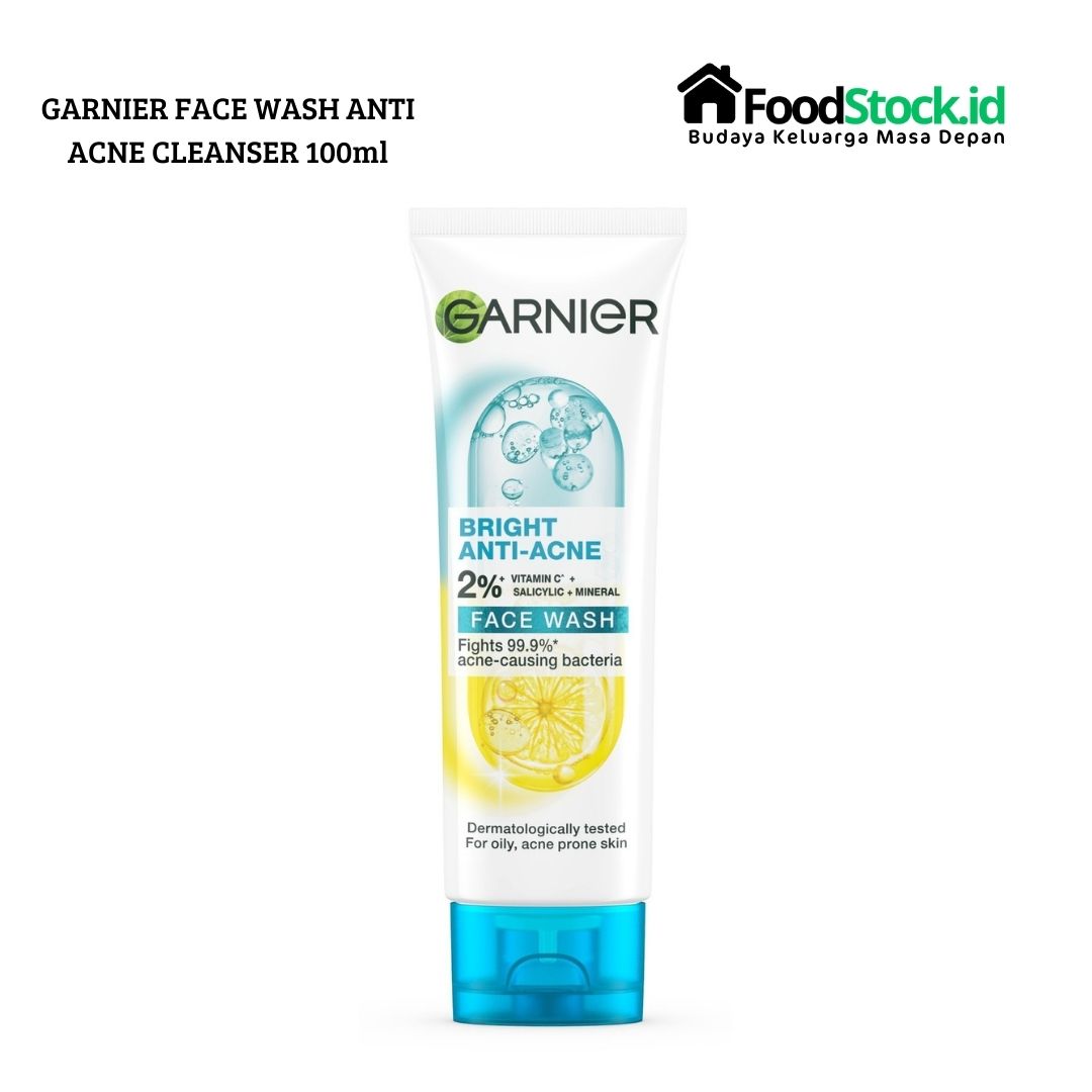 Garnier Bright Anti Acne Face Wash 100ml