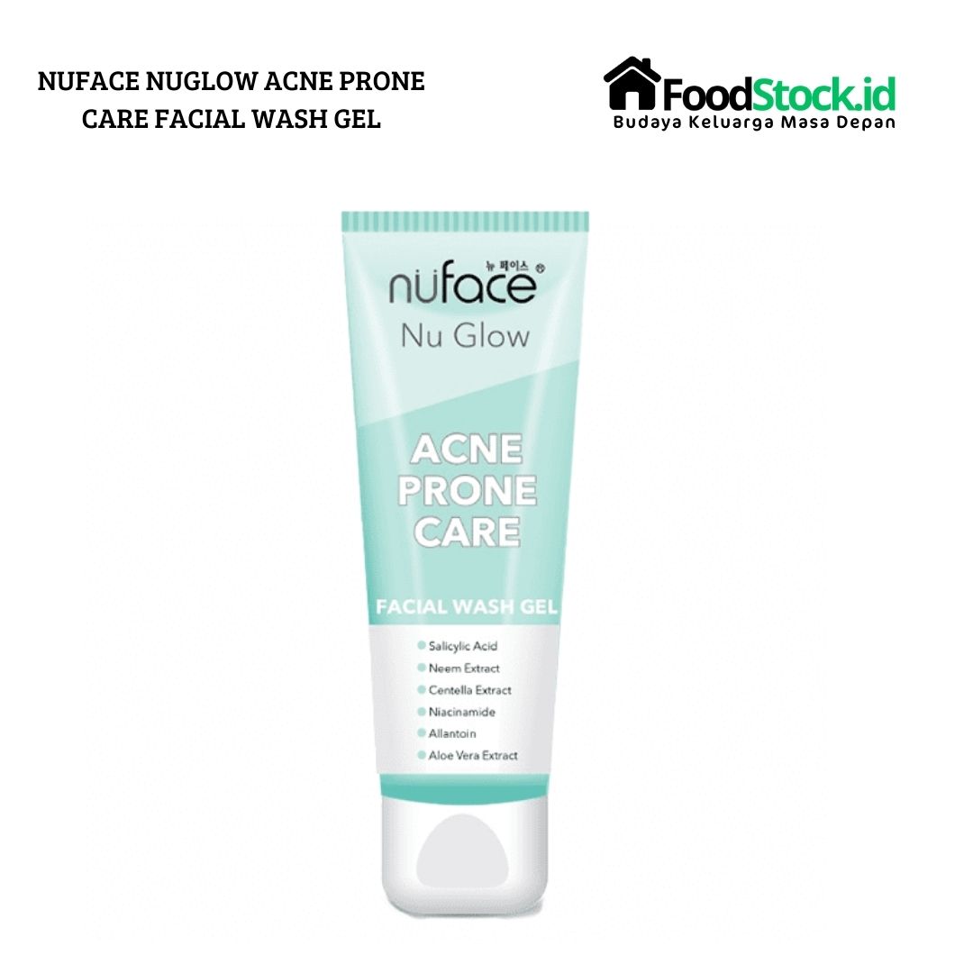 Nuface Nu Glow Acne Prone Care Facial Wash Gel