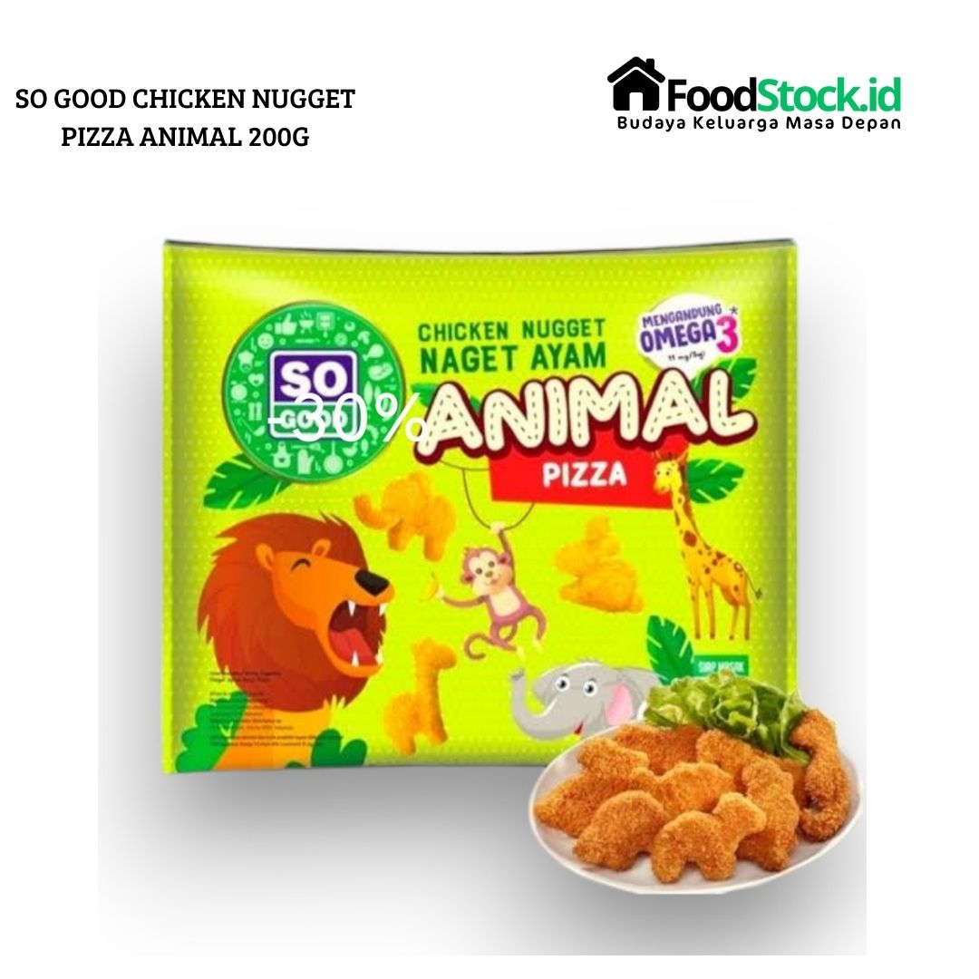 So Good Chicken Nugget Pizza Animal 200g