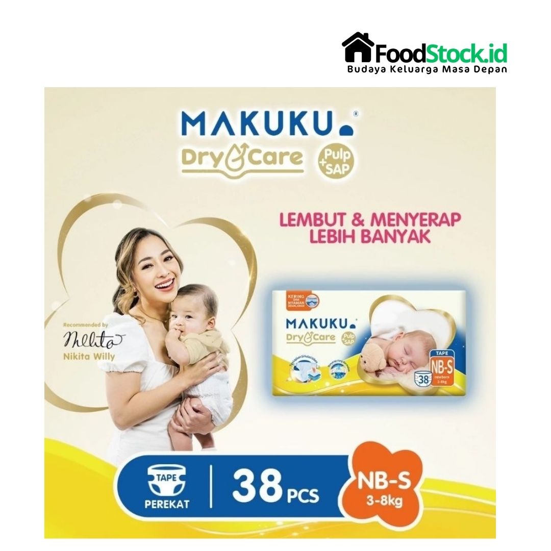 Popok Makuku Dry Care NB S 38