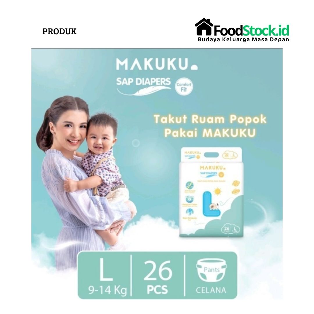 Popok Makuku Sap Diapers L 26