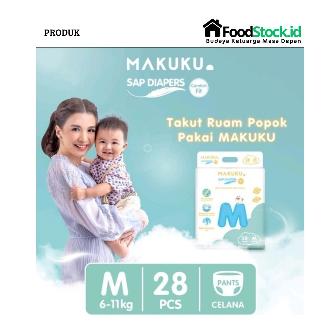 Popok Makuku Sap Diapers M 28