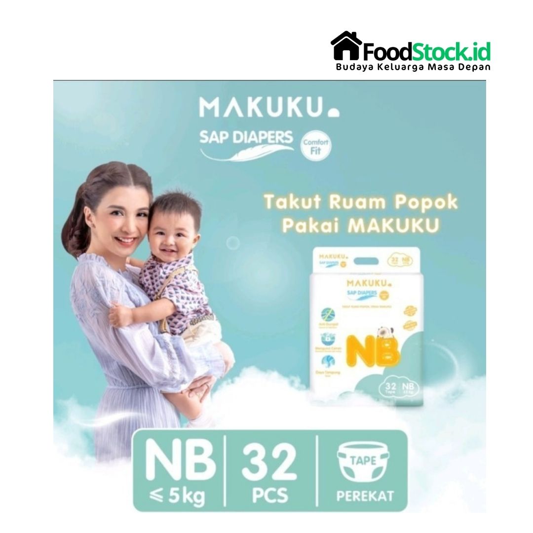 Popok Makuku Sap diapers NB 32