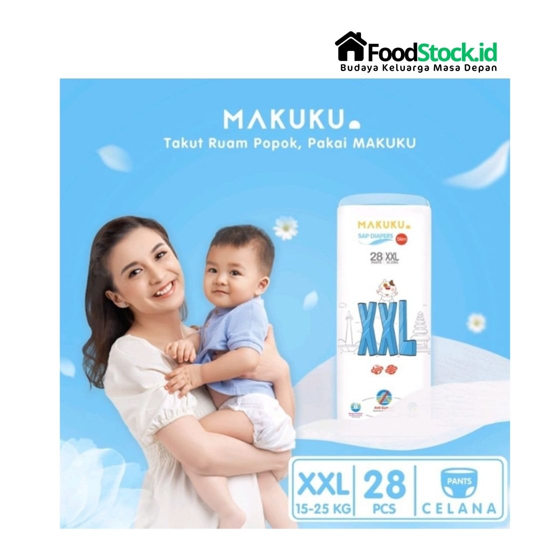 Popok Makuku Sap Diapers Comfort Fit XXL 28