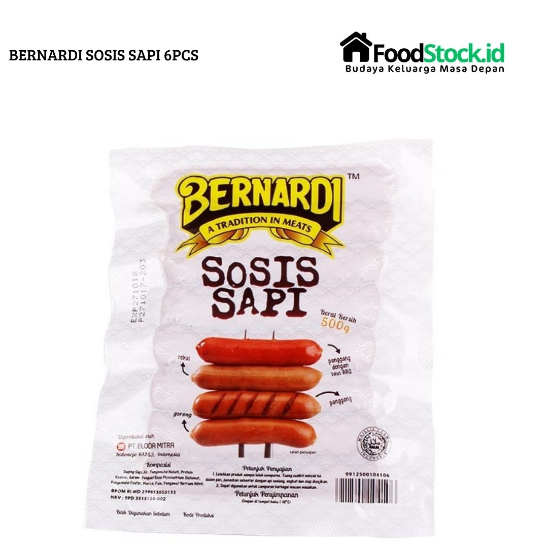 Bernardi Sosis Sapi 6pcs