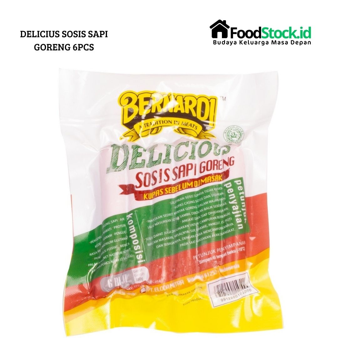 Bernardi Delicious Sosis Sapi Goreng 6pcs