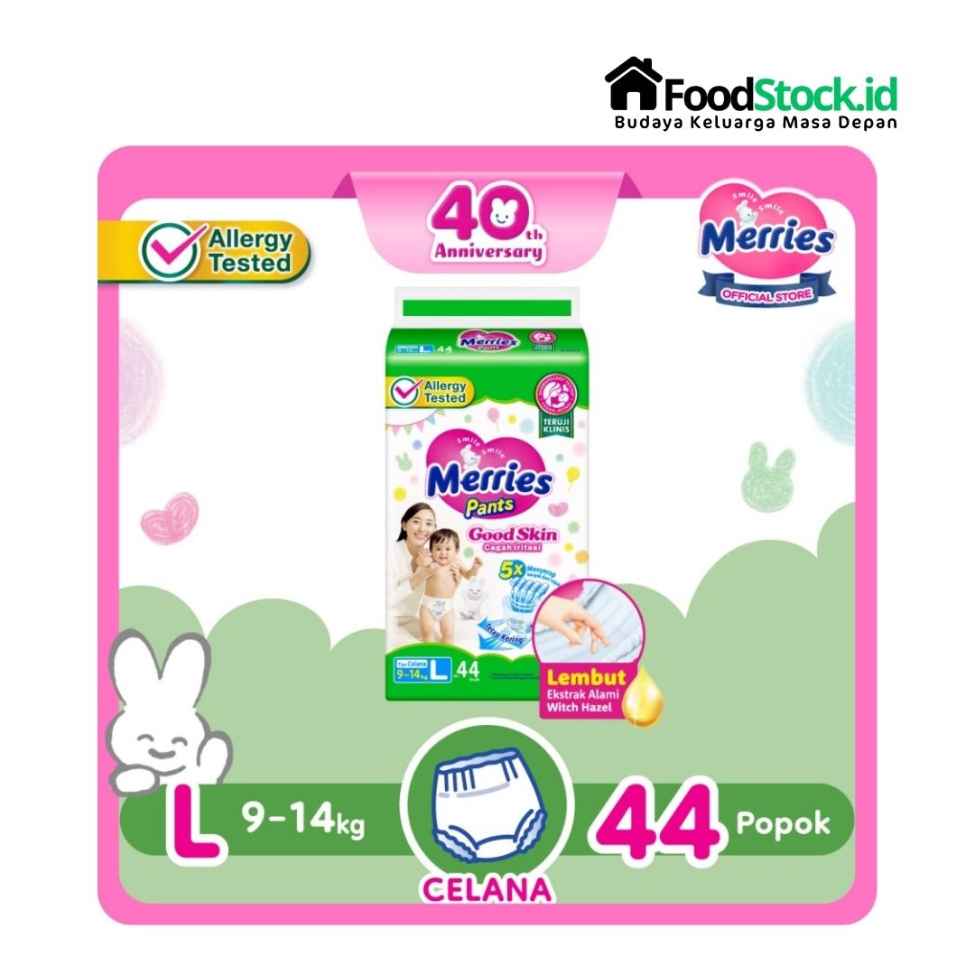 Popok Merries Skin Protection L 44