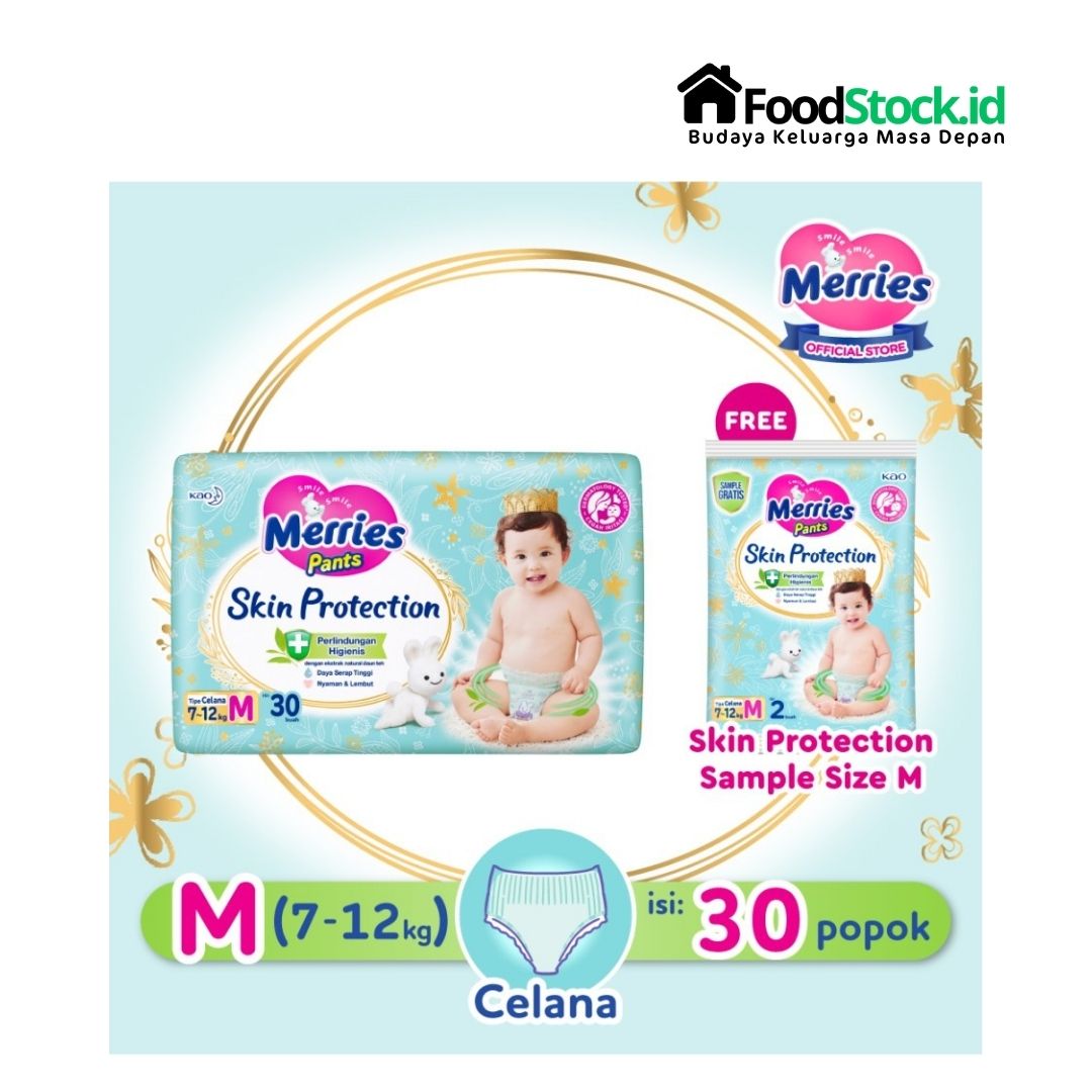 Popok Merries Skin Protection M 30