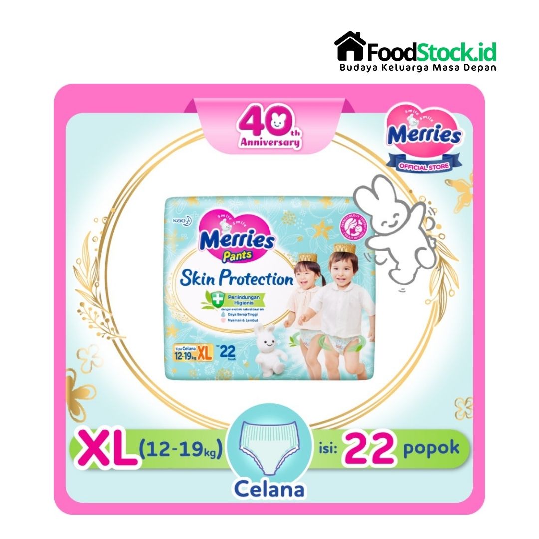 Popok Merries Skin Protection XL 22