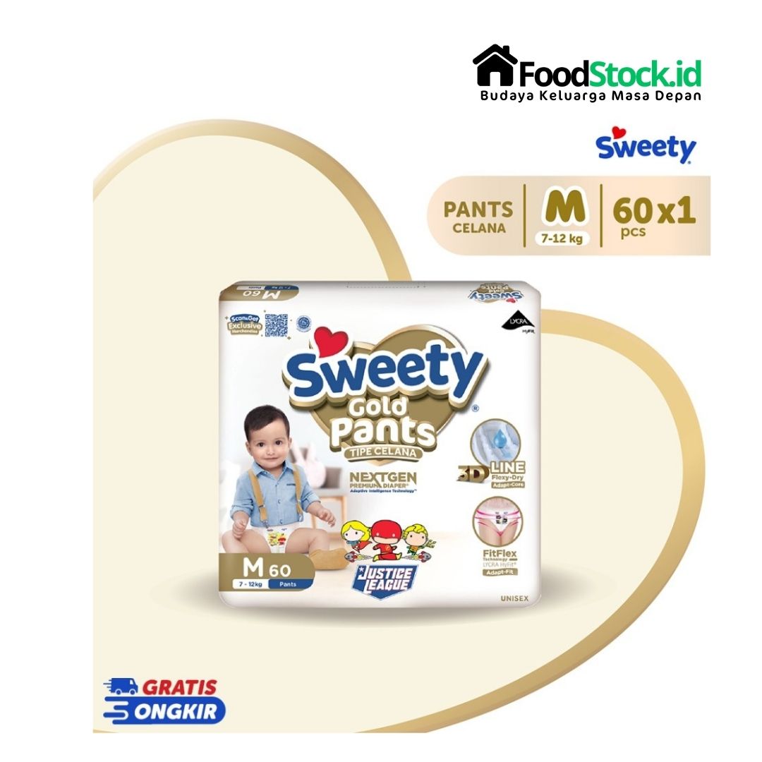 Popok Sweety Gold Pants M 60