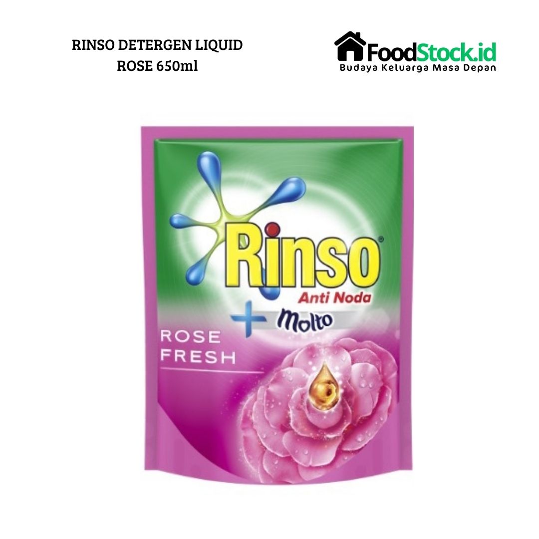 Rinso Liquid Rose 650ml