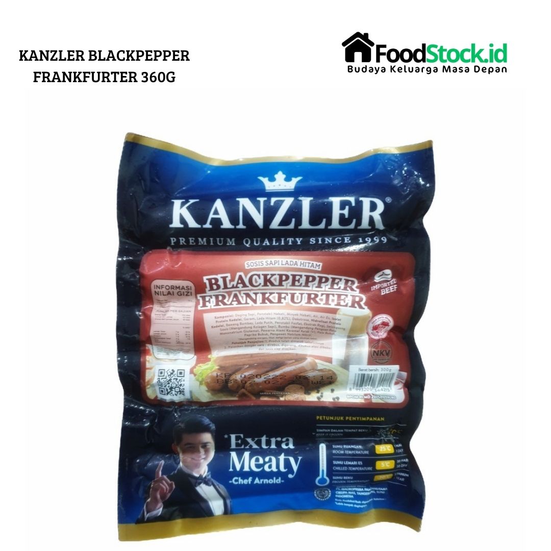 Kanzler Blackpepper Frankfurter 360g